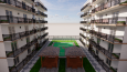 Sketchup 4 Bloklu Site Tasarımı