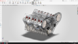 V6-DOHC Motor tasarım ,montaj, animasyon