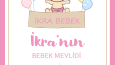 Bebek mevlid davetiye
