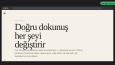 Kuru Temizleme İşletmesi Web Sitesi | Konsept Çalışma