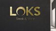 LOKS Steak & Wine Restaurant Logo Design