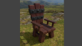 Low-Poly 3D Taht Modeli
