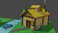 3 Boyutlu low poly sahne tasarlama