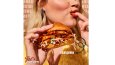 Burger logo, sosyal medya, menü, ambalaj mockup
