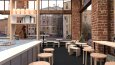 Blue Bottle South Park - 3d cafe modelleme 
