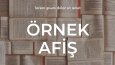 Afiş, Menü ve Katalog Tasarımlarım
