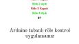 ARDUİNO PROJELERİM