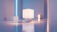 3d Cube Render - Balance And Geometry