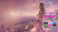 Modern glassmorphism embedded media player ui