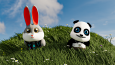 Karakter Tasarımı - Tavşan ve Panda Projesi