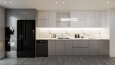 Salon ve Mutfak İç Mekan Tasarımı ve 3d Görselleştirme