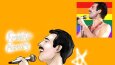 Freddie Mercury çizgifilm tadın dijital çizim