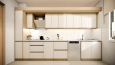 Mobilya Tasarımı,Mutfak Tasarımı, Teknik Çizim, 3D Render 