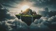3d Island Render - Floating Island