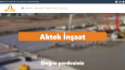 Aktek İnşaat Web tasarımı
