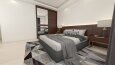 Otel odası renk varyasyonlu tasarım