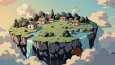 3d Island Render - Floating Island