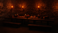 3D Eski Tavern Masası Oluşum Animasyonu