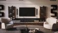 Modern Lüks Loft Salon Oturma Odası