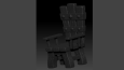 Low-Poly 3D Taht Modeli