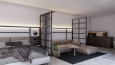3D Mimari İç mekan Görselleştirme - 3D Living Room / Bedroom