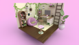 3D Cozy Office Room