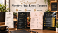 Menü & Fiyat Listesi Tasarımları