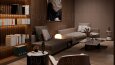 Çalışma odası tasarım 3d modelleme render