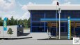 Akaryakıt İstasyonu 3D Modelleme
