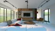 Salon İç Mekan Render