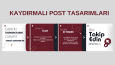  takipçileri hesabınıza çekecek etkileyici post tasarımlarım