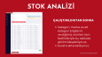 Stok Analizi ve Takip Sistemi