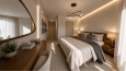 Modern Ebeveyn Yatak Odası Tasarımı | Fotogerçekçi Render