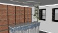 D butik otel - lobi iç düzenleme