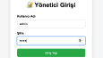 Python Flask ile Sipariş ve Admin Paneli