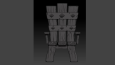 Low-Poly 3D Taht Modeli