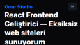 Modern ve Responsive Landing Sayfası Tasarımı