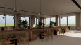 Modern Otel İç Mekan Tasarımı-Lobi ve Sosyal Alan Render 