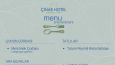 Hotel's Menu