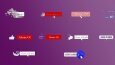 Youtube, twitch ve kick için tasarım, animasyon