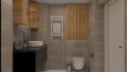 Sıcak Ahşap ve Doğal Taş Dokulu Modern Banyo Tasarımları