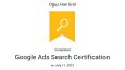 Sertifikalarım: ADS | ANALYTICS | GTM