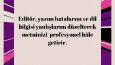 Geliştirici Editör/Son Okuma