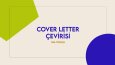 Cover Letter Çevirisi