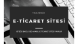 SEO Dostu E-Ticaret Sitesi