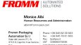 FROMM Packaging Automation S.R.L Kartvizit Revizesi