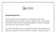  lè COR. Logo, Etiket ve Teşekkür Kartı Tasarımı