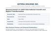 ASTERA HOLDING INC.