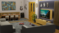 Oturma Odası Tasarım ve render 
