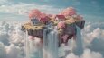 3d Island Render - Floating Island